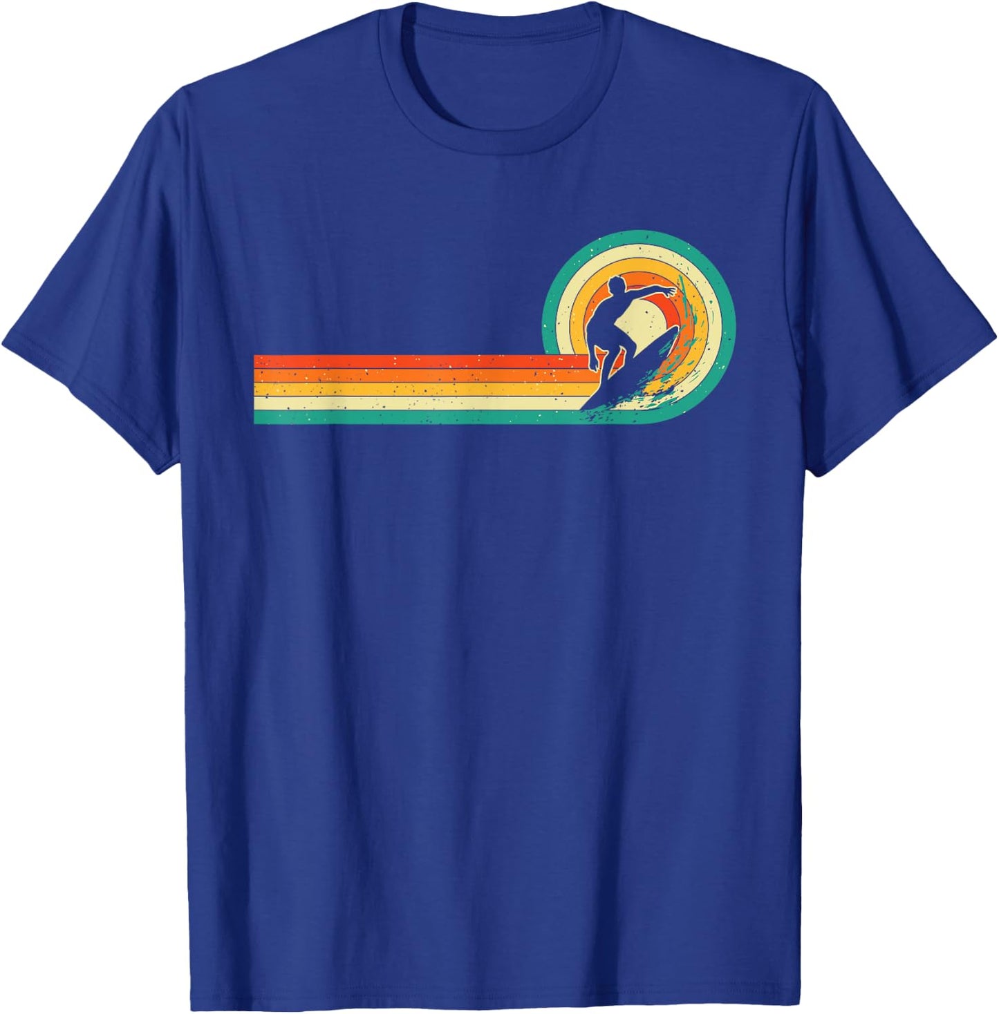 Retro Vintage Surfing Board Lover - Beach Surfboarder Waves Men Women Girls Kids T-Shirt - T-Shirt | Royal