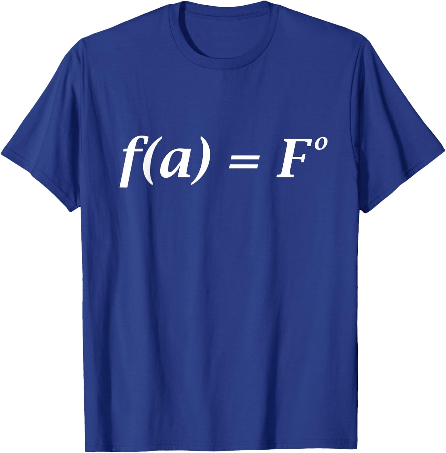 FA Fo Math Equation T-Shirt - T-Shirt | Royal