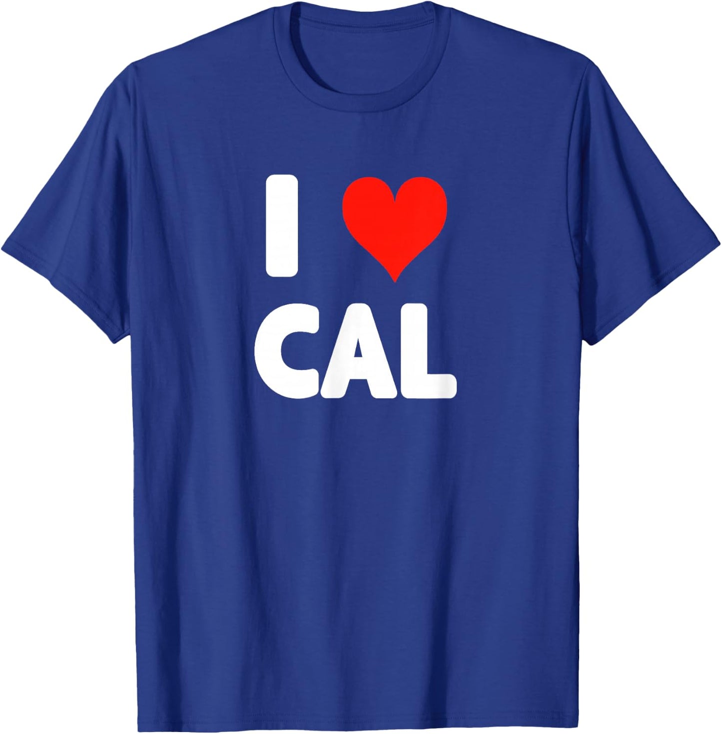 I Love Cal - Heart T-Shirt - T-Shirt | Royal