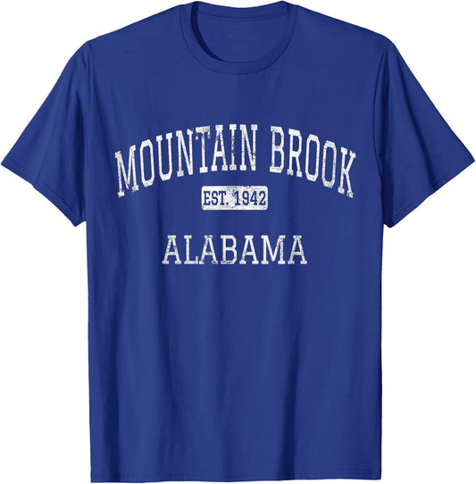 Mountain Brook Alabama AL Vintage T-Shirt - T-Shirt | Royal