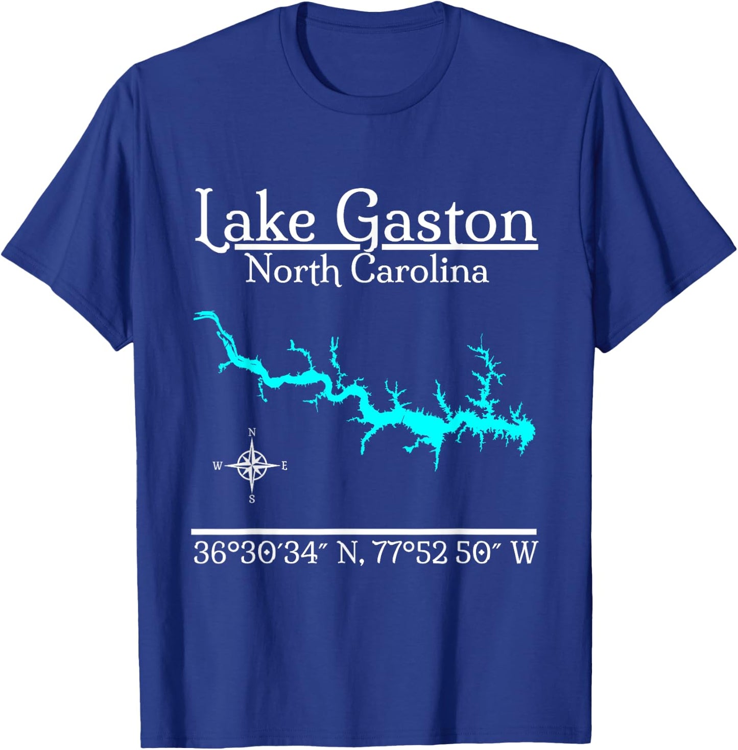Lake Gaston - North Carolina T-Shirt - T-Shirt | Royal