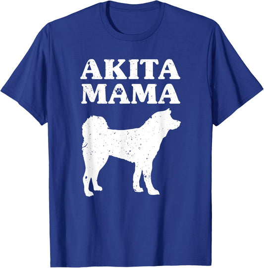 Funny Akita Inu Design Women Mothers Akita Lover Pet Dog Mom T-Shirt - T-Shirt | Royal
