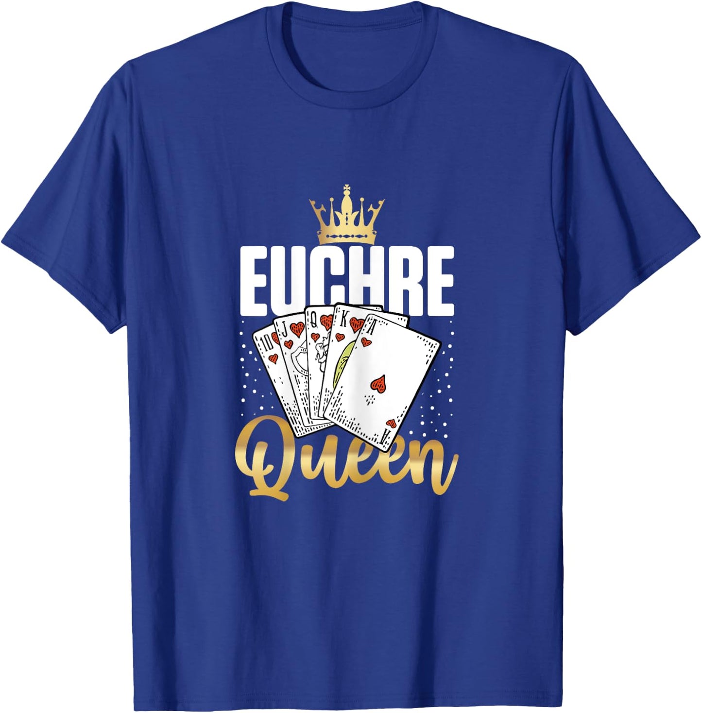 Euchre Queen Euchre Game T-Shirt - T-Shirt | Royal