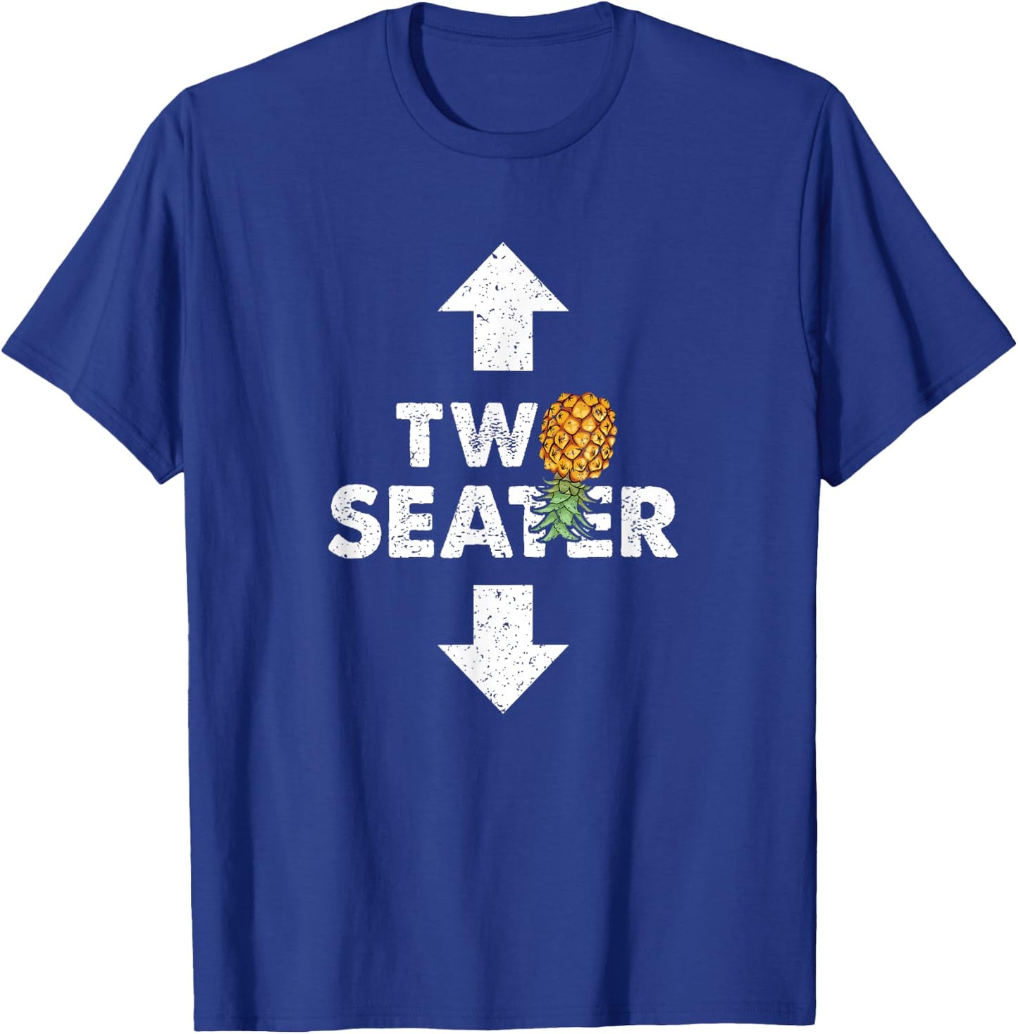 Two Seater Swinger Funny Upside Down Pineapple Swinger T-Shirt - T-Shirt | Royal