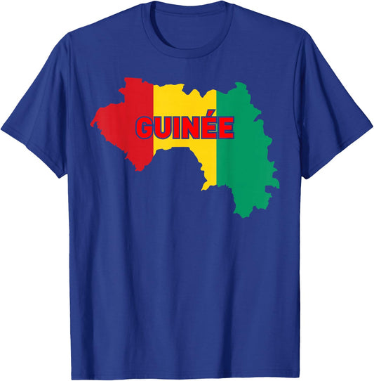 Proud Family and Patriotic Flag of Country Guinée T-Shirt - T-Shirt | Royal
