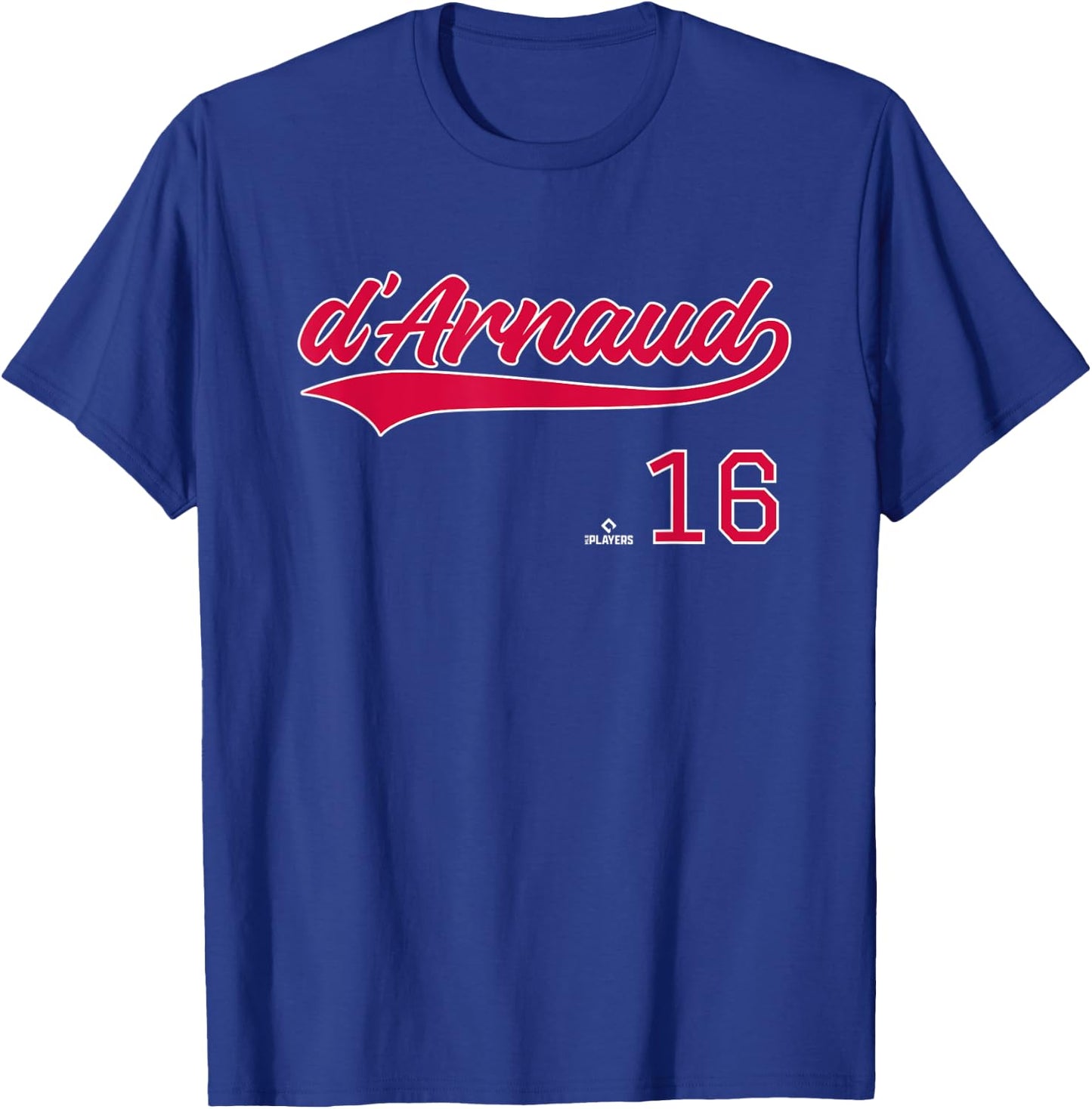 Vintage Gameday Travis d Arnaud Atlanta MLBPA T-Shirt - T-Shirt | Royal