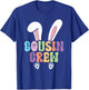 Cousin Crew Easter Bunny Family Matching Toddler Boys Girls T-Shirt - T-Shirt | Royal