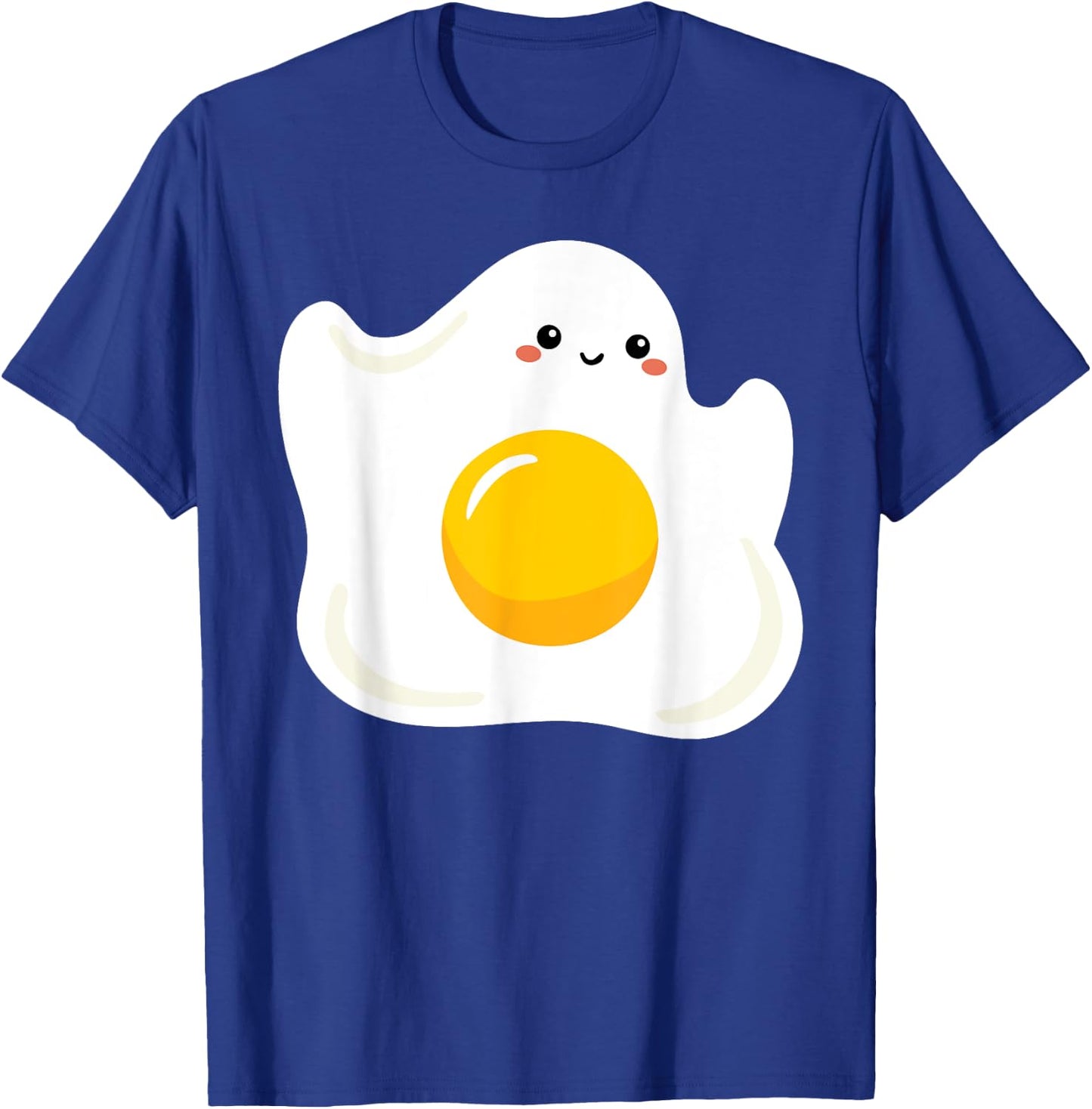 Cute Ghost Fried Egg Costume Funny Halloween Egg T-Shirt - T-Shirt | Royal