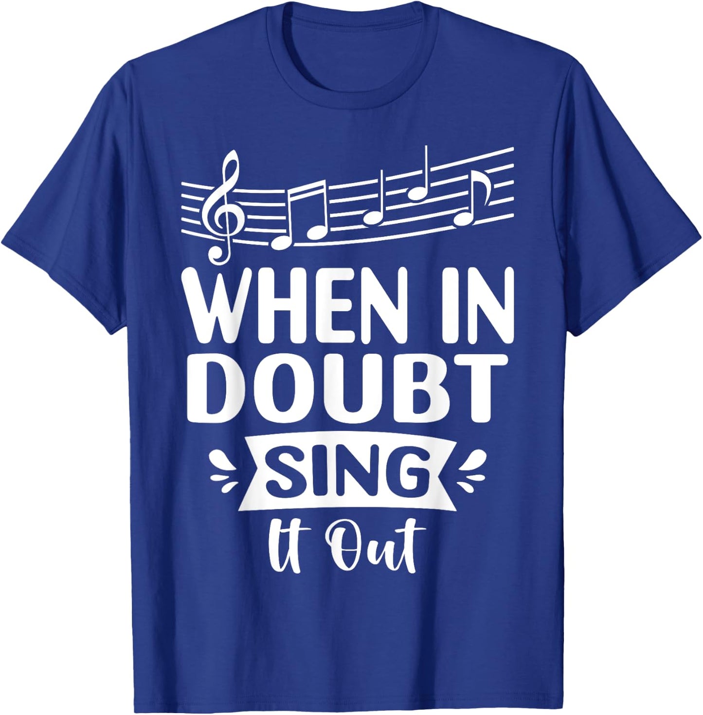 Singing Songster Vocalist T-Shirt - T-Shirt | Royal