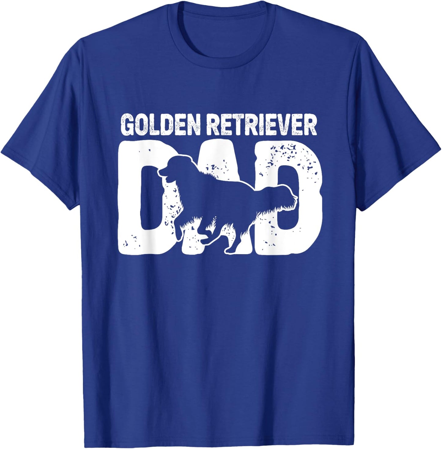 Golden Retriever Dad Dog Golden Dad Lover Dog Owner Father T-Shirt - T-Shirt | Royal