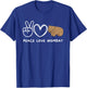 Peace, Love Wombat Retro Wombat Lover Animals Lover T-Shirt - T-Shirt | Royal
