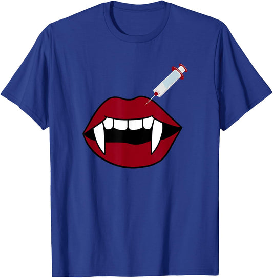 Cute Botox Lip Filler Nurse Injector Esthetician Halloween T-Shirt - T-Shirt | Royal