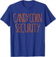 Halloween Costume Candy Corn Security Decorations Men Ladies T-Shirt - T-Shirt | Royal