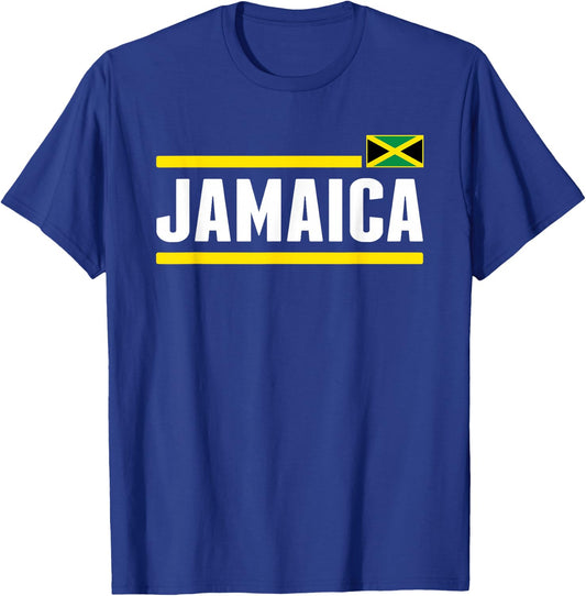 Retro Jamaica Flag Vintage Jamaican Men Souvenir T-Shirt - T-Shirt | Royal