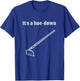 Garden Pun, Hoe-Down, Sad Look Face T-Shirt - T-Shirt | Royal