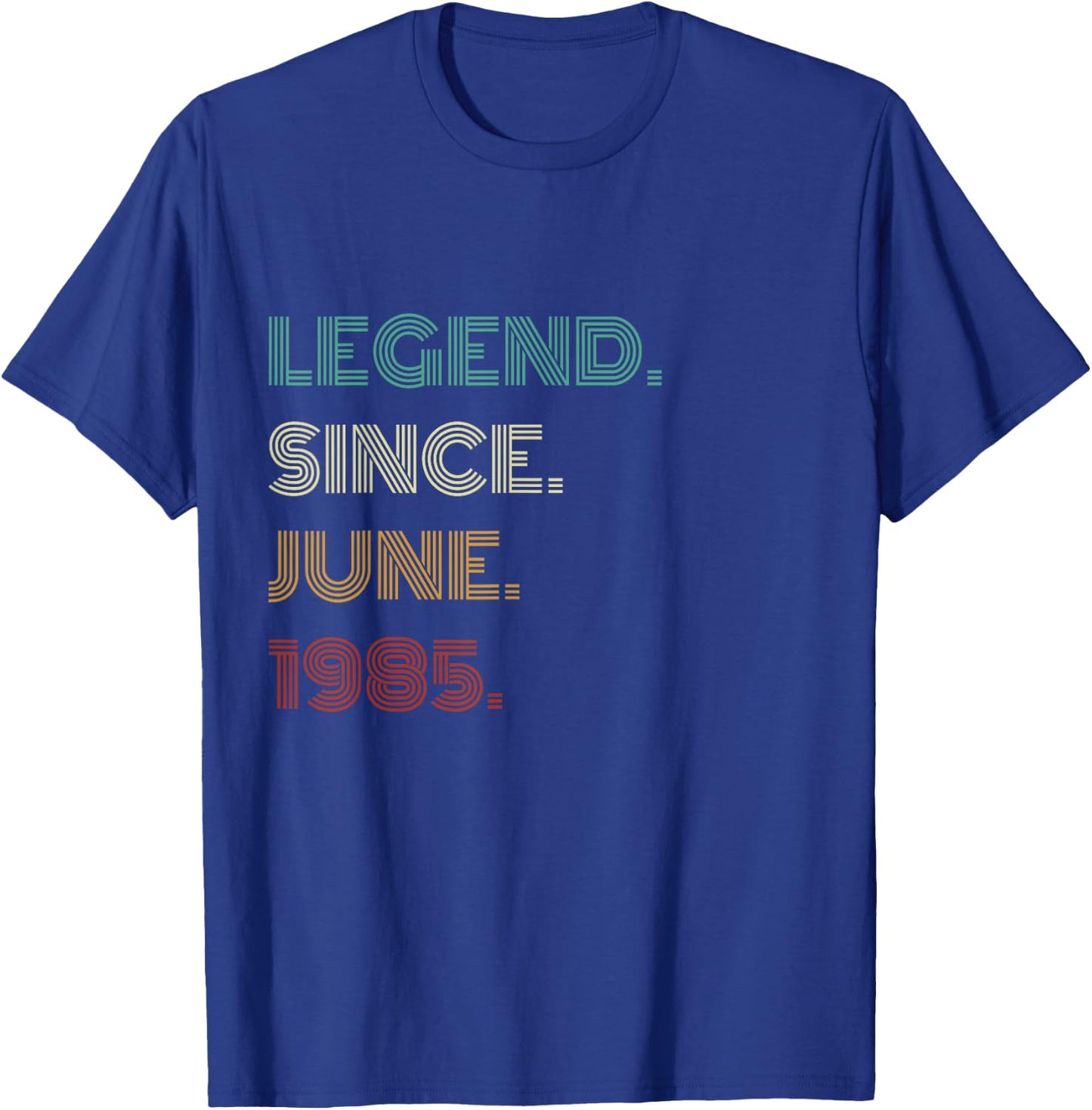 40 Years Old Legend Since June 1985 40th Birthday T-Shirt - T-Shirt | Royal