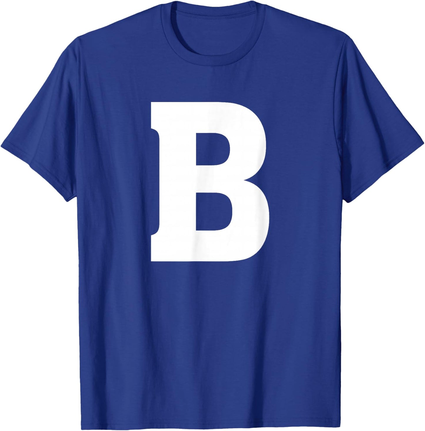 Letter B Shirt Alphabet Capital Letter T-Shirt - T-Shirt | Royal