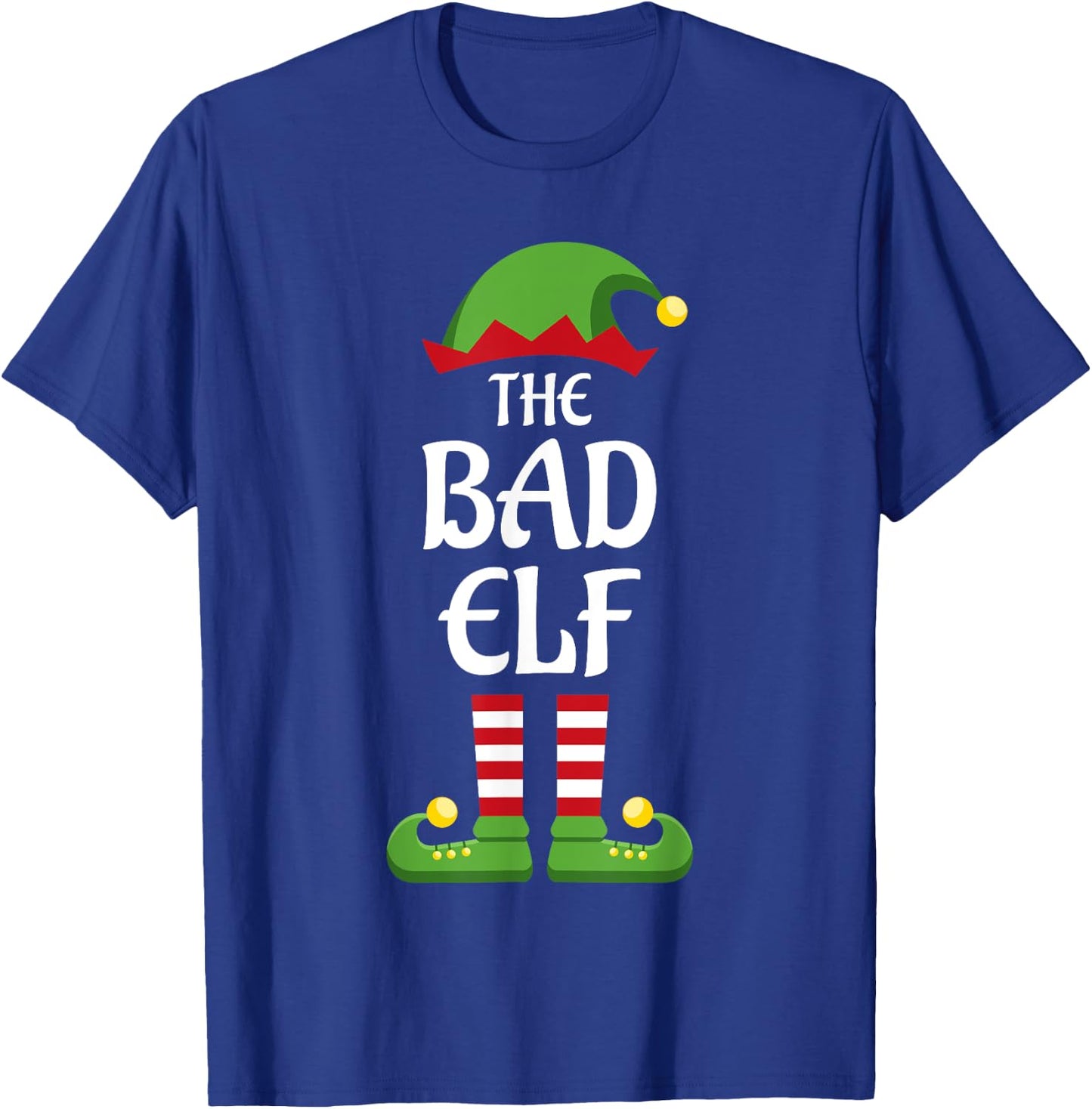 Bad Elf Family Matching Group Christmas T-Shirt - T-Shirt | Royal