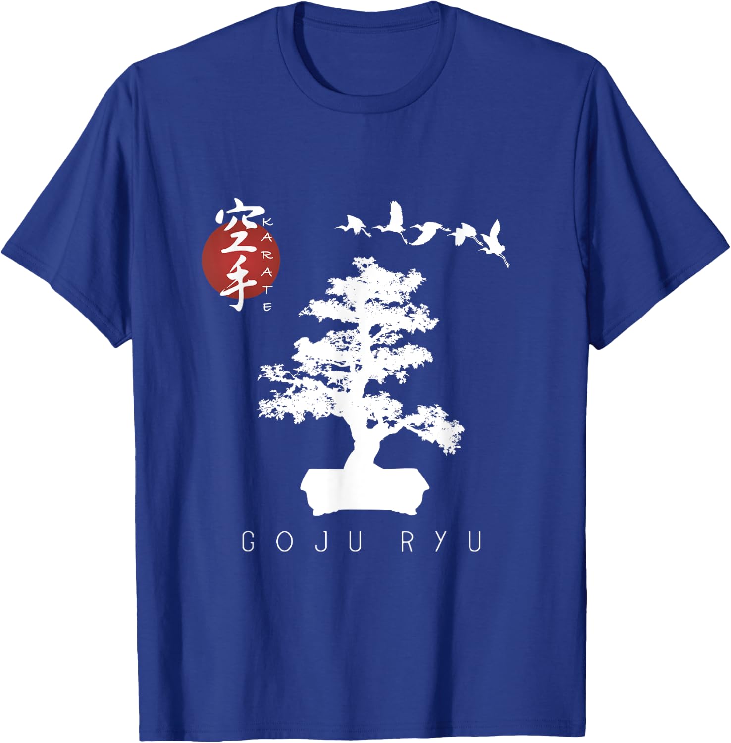 Goju Ryu Karate Uniform / Goju Ryu Uniform / Bonsai Tree T-Shirt - T-Shirt | Royal