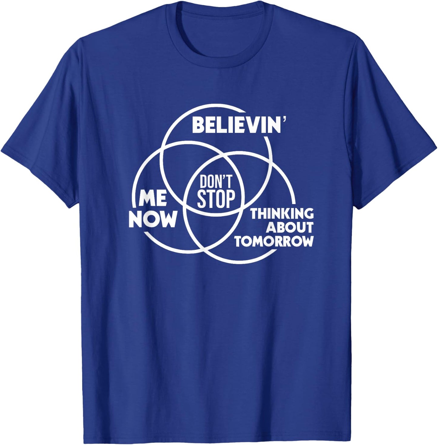 Don't Stop Music Lovers Venn Diagram T-Shirt - T-Shirt | Royal