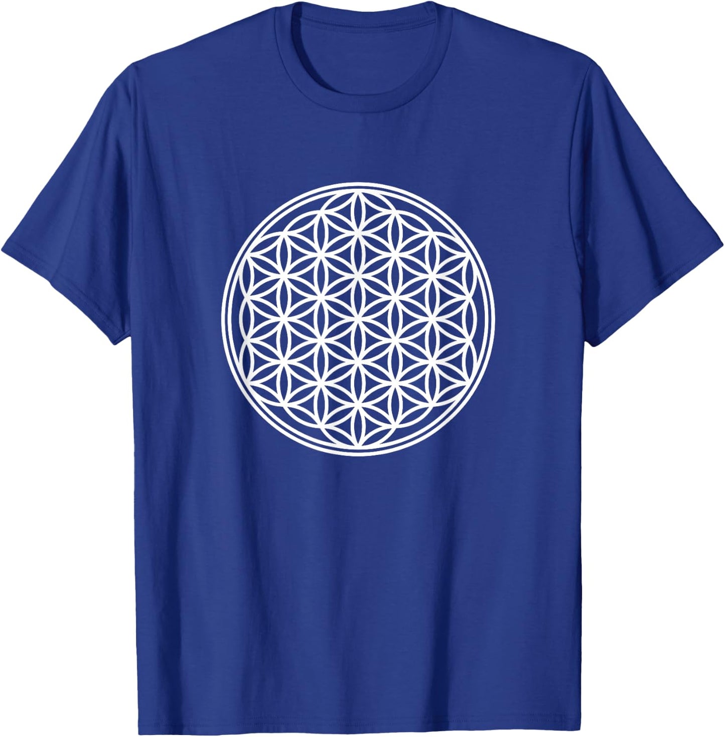 Flower Of Life / Symbol of Fundamental Forms Of Space Time T-Shirt - T-Shirt | Royal