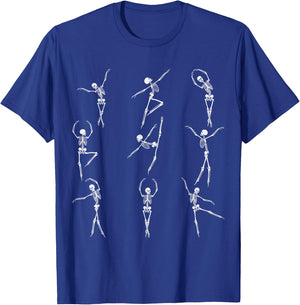Dancing Skeleton Funny Skeletons Dance Ballet Ballerina Fun T-Shirt - T-Shirt | Royal