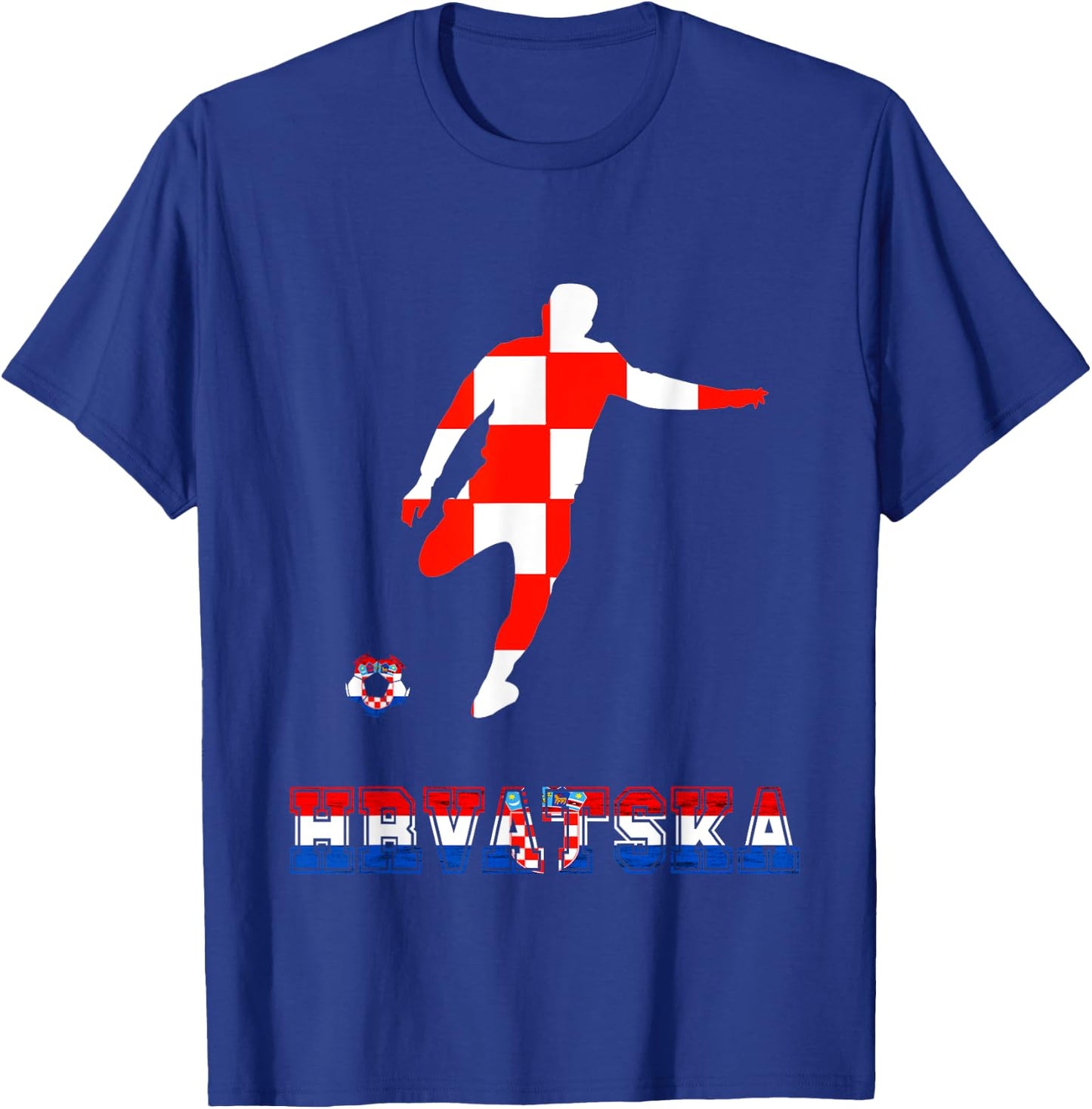 Hrvatska Soccer Team Croatian Football Player Croatia T-Shirt - T-Shirt | Royal