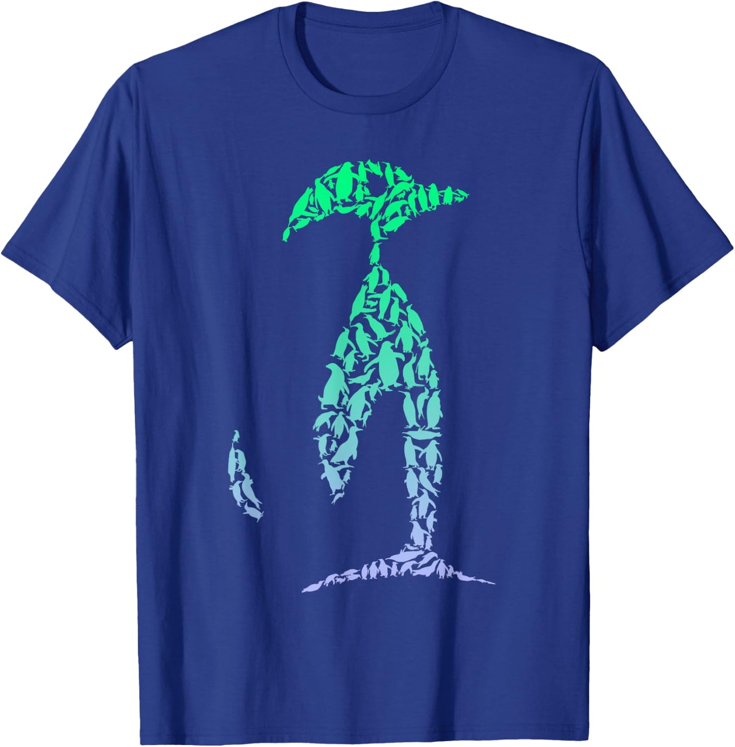 Boys Penguin Shirts Silhouette Penguins | Boys Penguin T-Shirt - T-Shirt | Royal