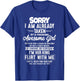 Sorry I Am Already Taken By A Freaking Awesome Girl Funny T-Shirt - T-Shirt | Royal