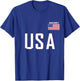 USA Flag Hockey Team Cool Player Equipment Apparel Men Women T-Shirt - T-Shirt | Royal