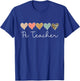 Leopard Hearts Valentine's day for Team Pe Teacher Valentine T-Shirt - T-Shirt | Royal