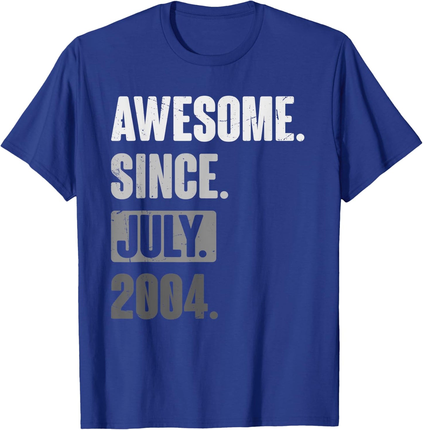 Awesome Since July 2004 - Funny Birthday 19th Decoration T-Shirt - T-Shirt | Royal