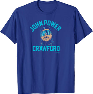 J.P. Crawford - John Power Crawford - Seattle Baseball T-Shirt - T-Shirt | Royal