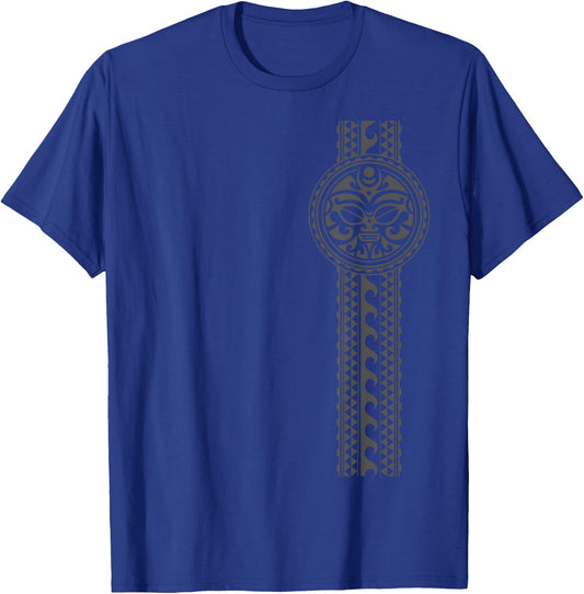 New Zealand Symbol Haka Culture Maori Mask Tribal T-Shirt - T-Shirt | Royal