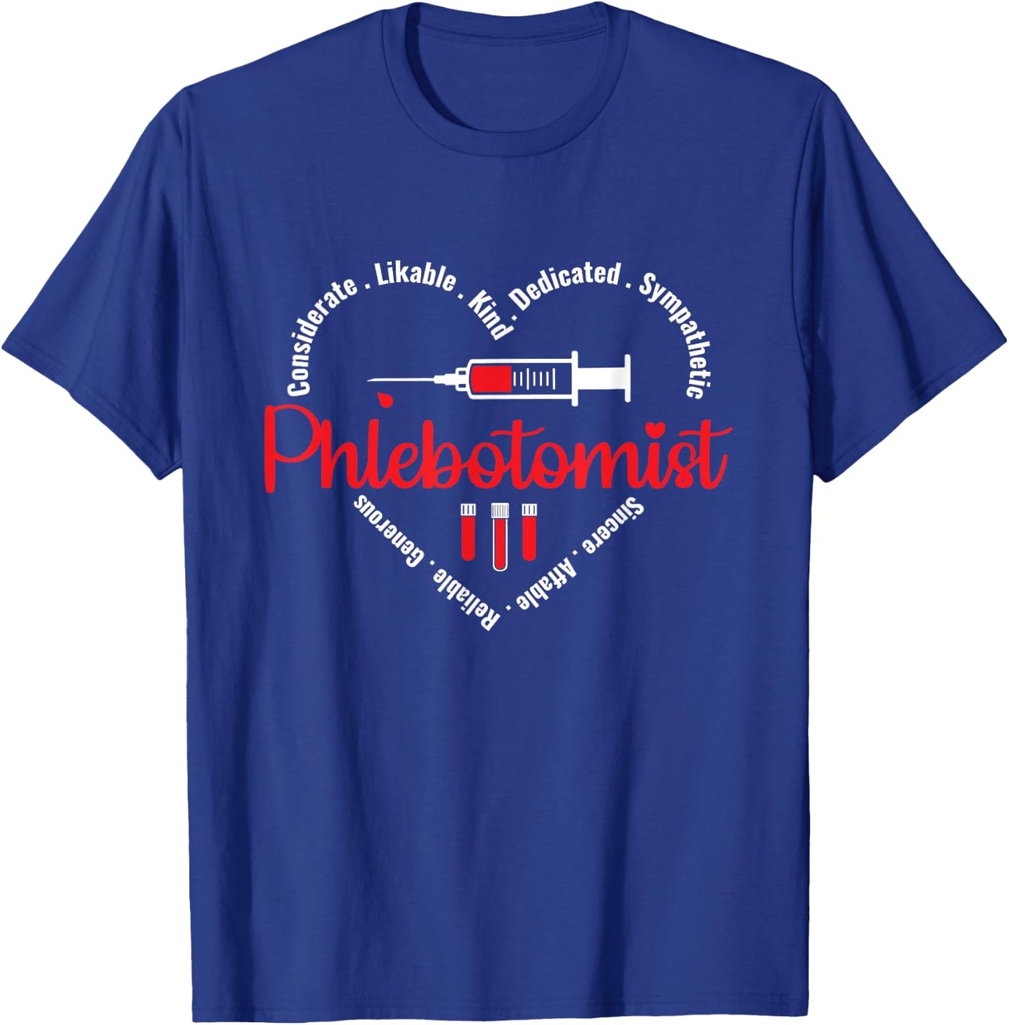 Phlebotomist Nurse Phlebotomy Phlebotomist Technician T-Shirt - T-Shirt | Royal