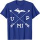 Great Lakes Michigan Yooper Michiganian MI Upper Peninsula T-Shirt - T-Shirt | Royal