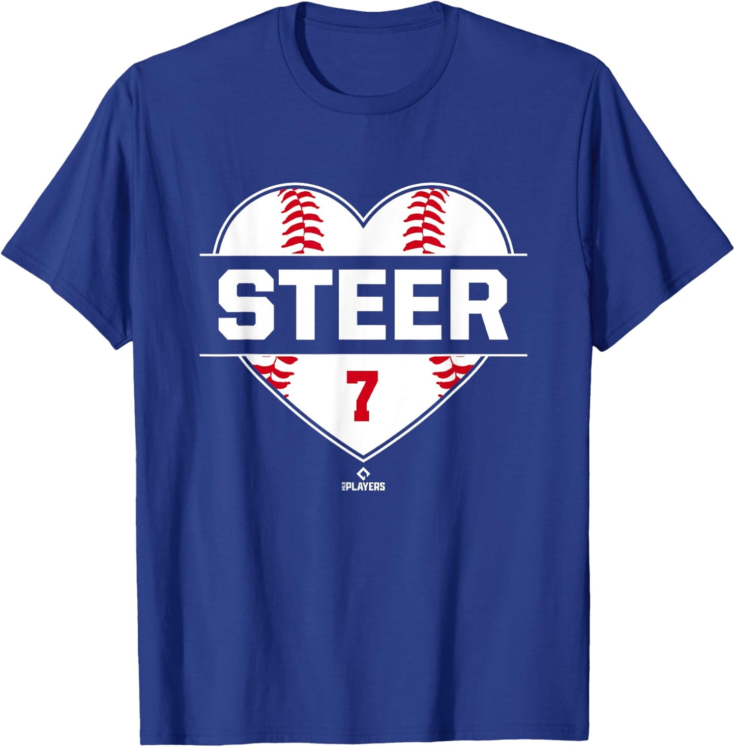 Vintage Baseball Bat Gameday Spencer Steer Cincinnati MLBPA T-Shirt - T-Shirt | Royal