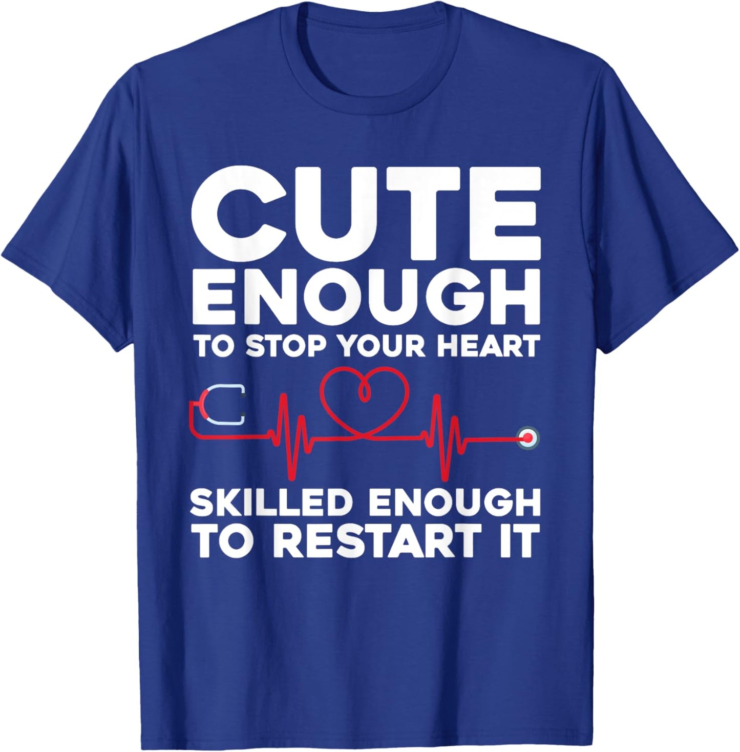 Funny Nurse Design Women Registered Nurse Nursing T-Shirt - T-Shirt | Royal