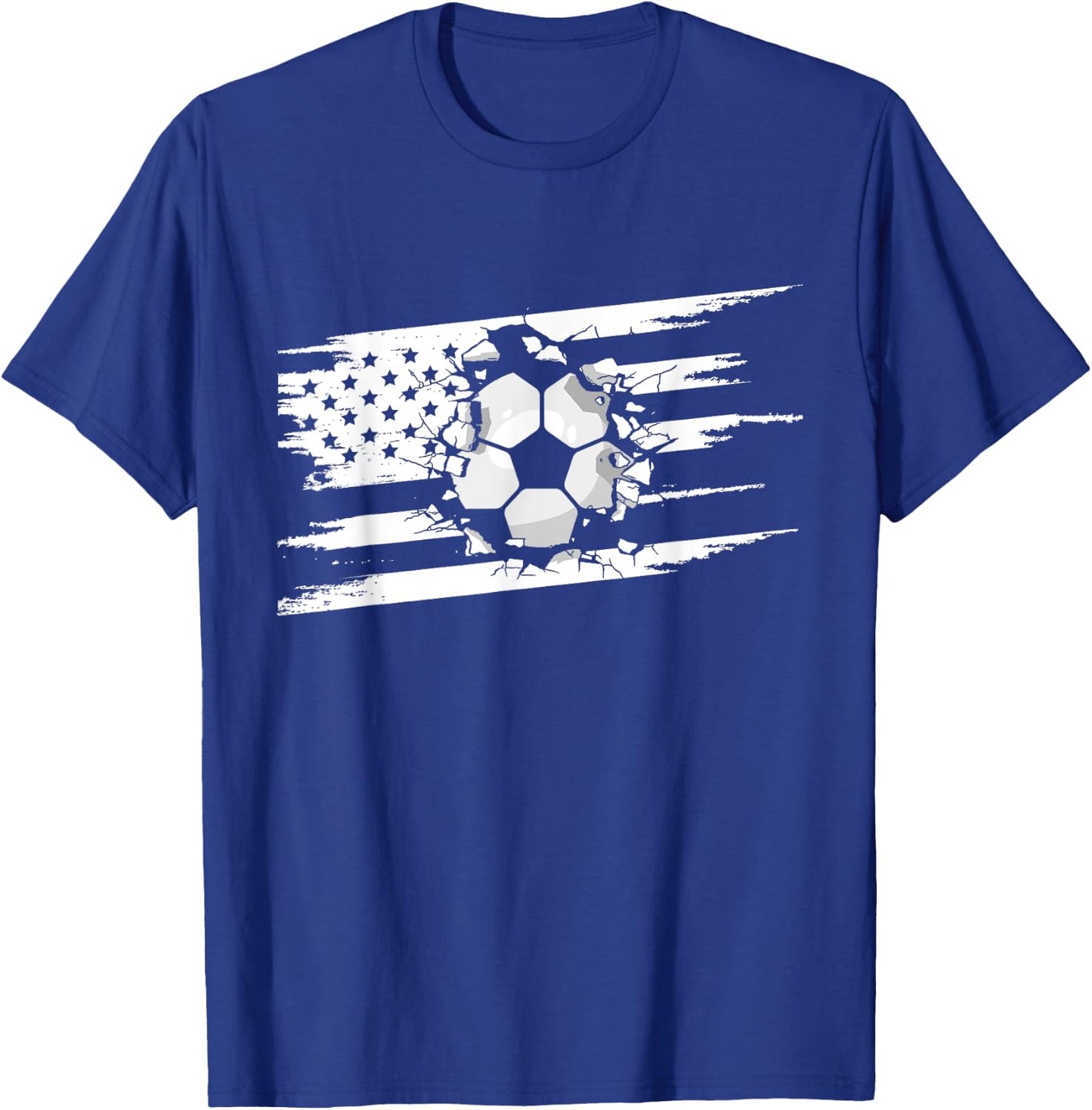 American Flag Soccer Apparel - Soccer T-Shirt - T-Shirt | Royal