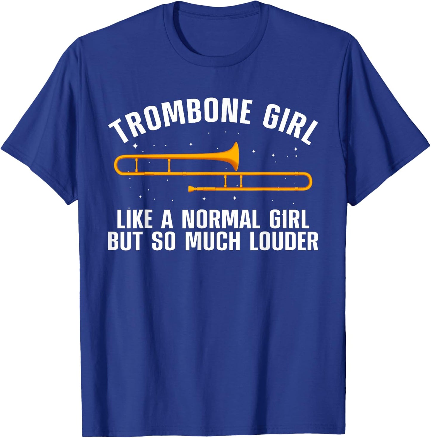 Funny Trombone Art Girls Trombonist Trombone Lover T-Shirt - T-Shirt | Royal