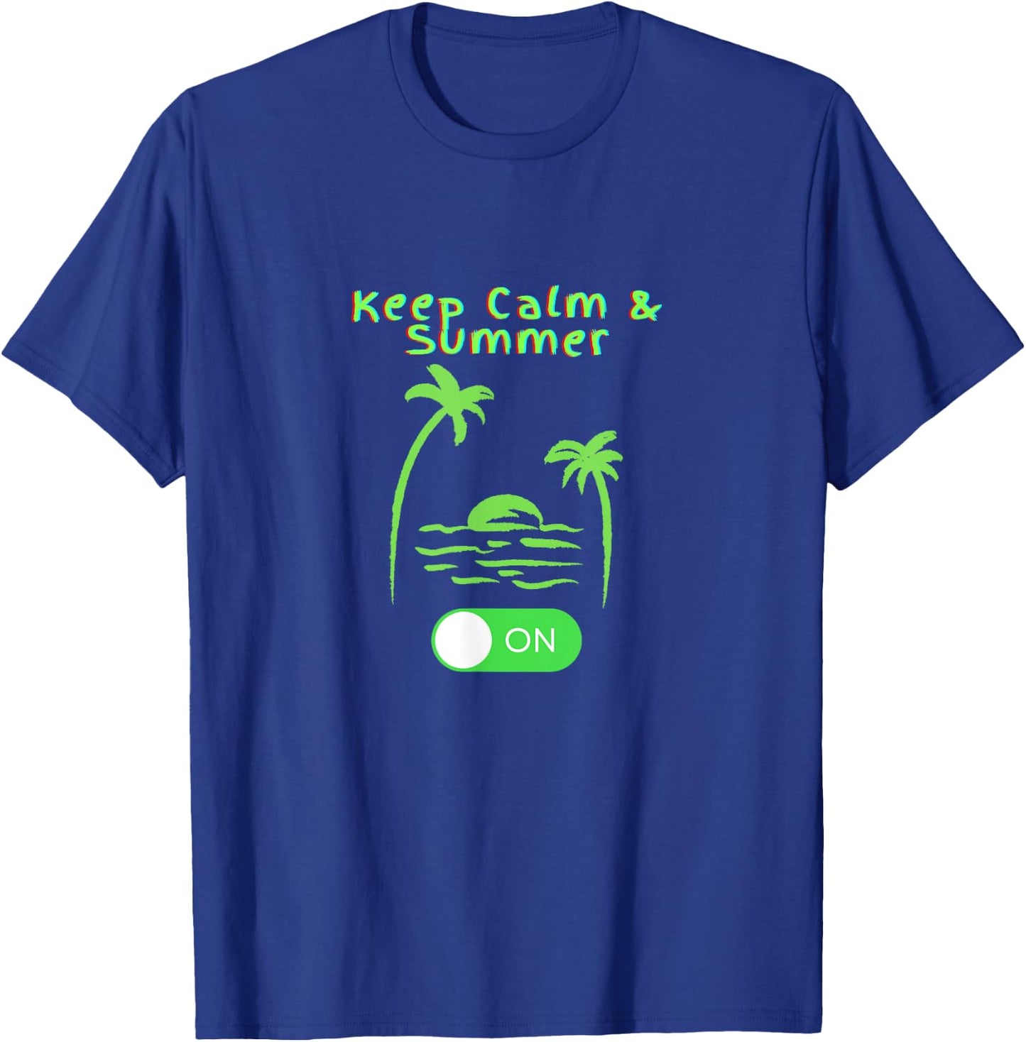 Keep Calm Summer on Women Kids T-Shirt - T-Shirt | Royal