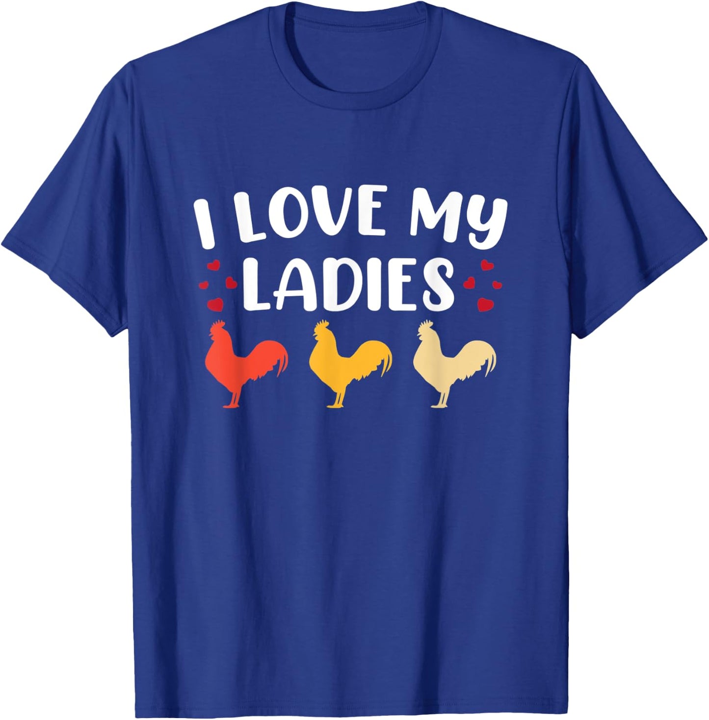 Funny Chicken Art Men Women Ladies Chicken Farmer Whisperer T-Shirt - T-Shirt | Royal