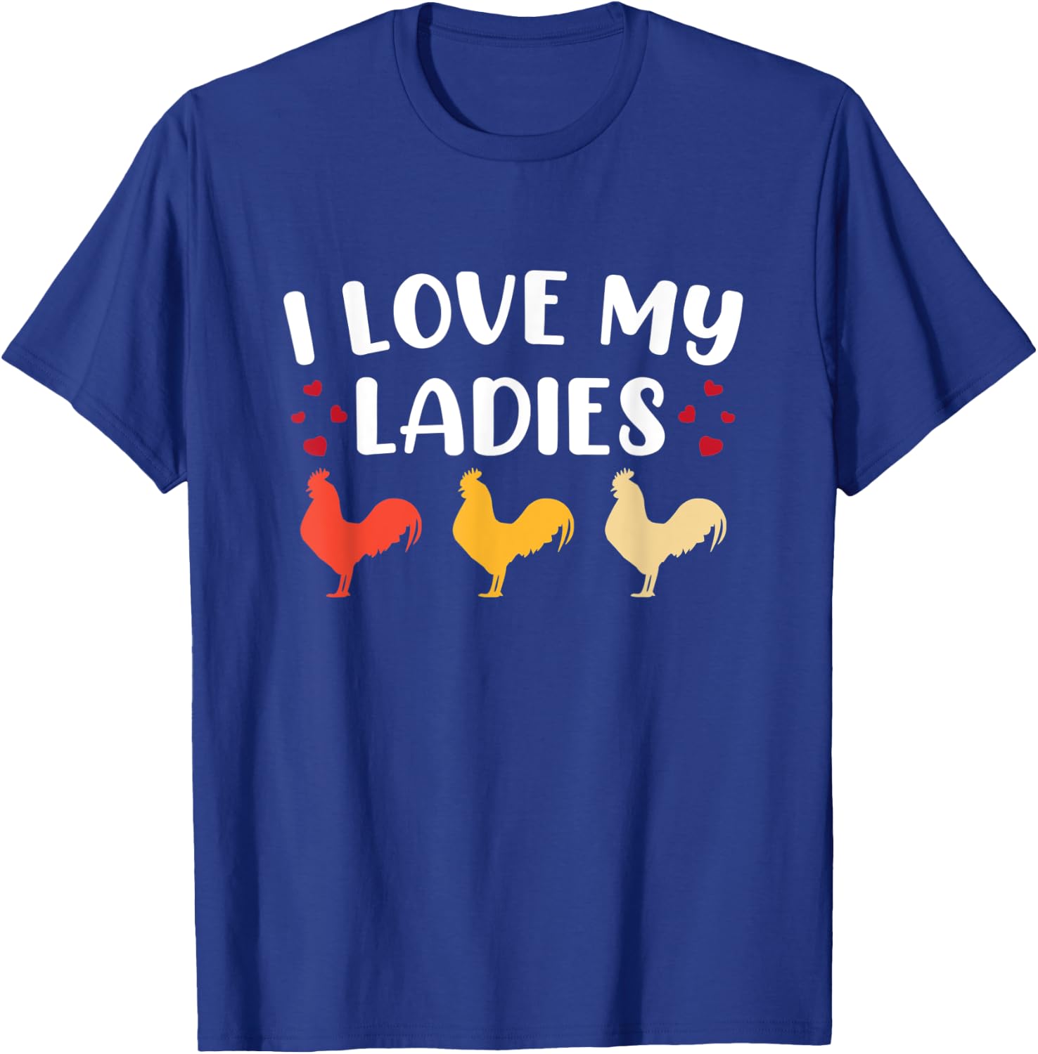 Funny Chicken Art Men Women Ladies Chicken Farmer Whisperer T-Shirt - T-Shirt | Royal