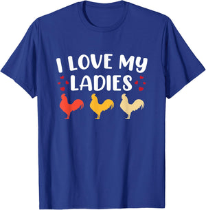 Funny Chicken Art Men Women Ladies Chicken Farmer Whisperer T-Shirt - T-Shirt | Royal