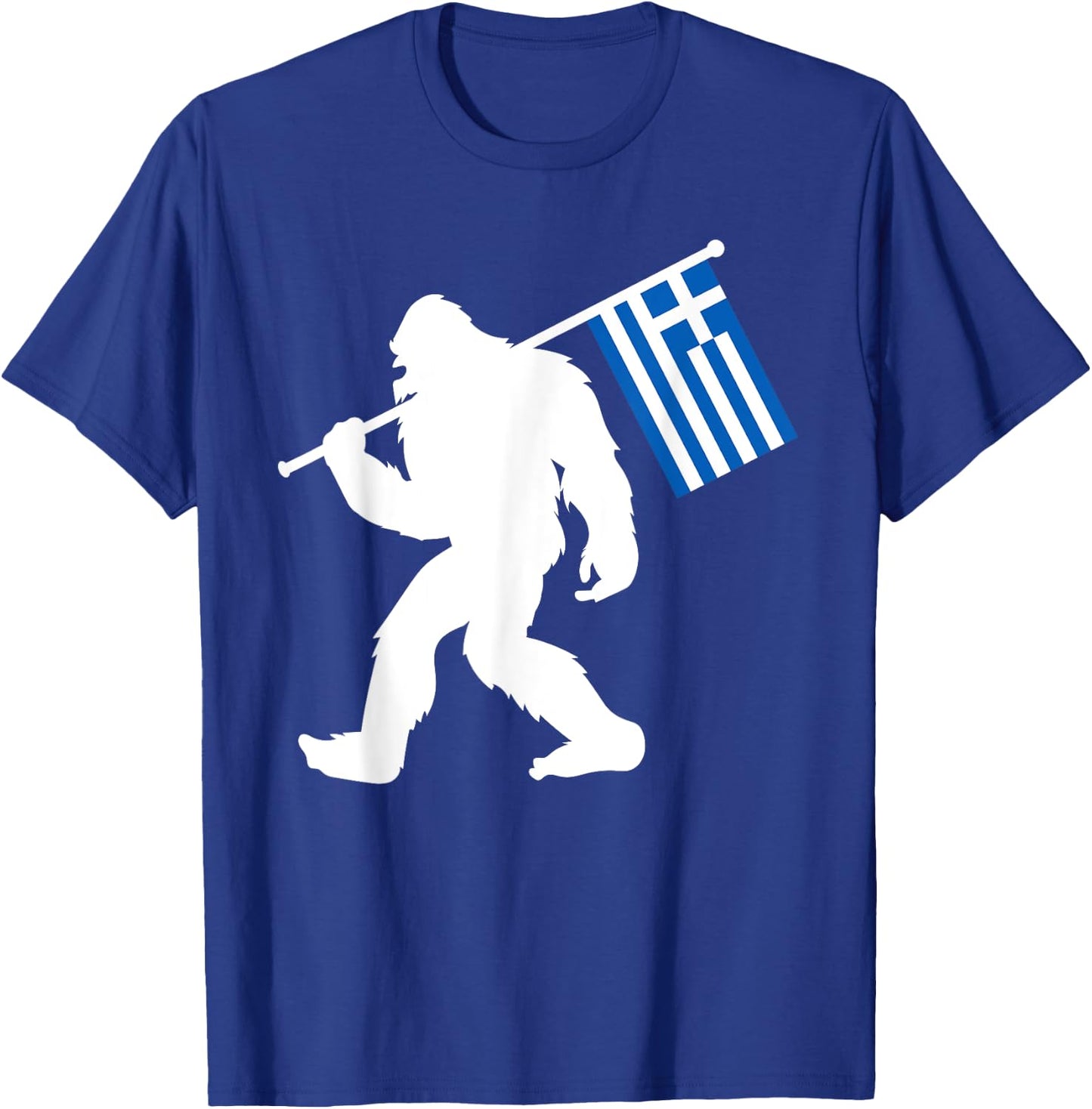 Greece Bigfoot T-Shirt - T-Shirt | Royal