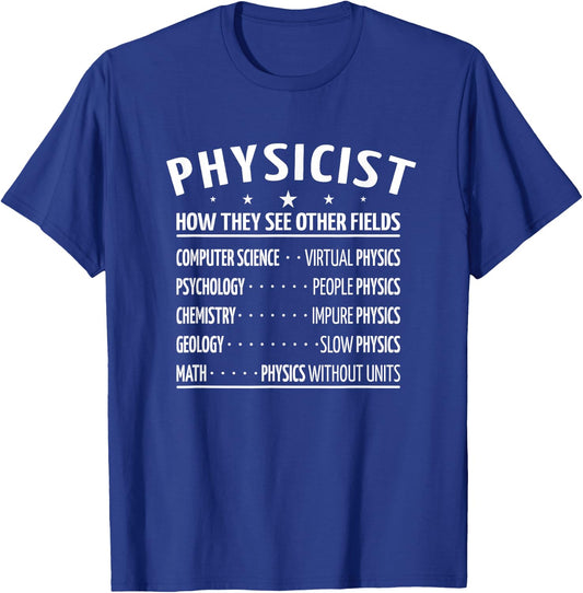 physicists physicist Physics physics teacher T-Shirt - T-Shirt | Royal