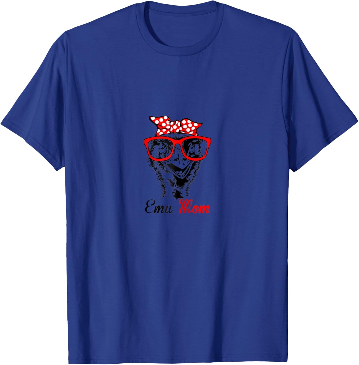 Emu mom Sunflowers Messy Bun mother day Emu T-Shirt - T-Shirt | Royal