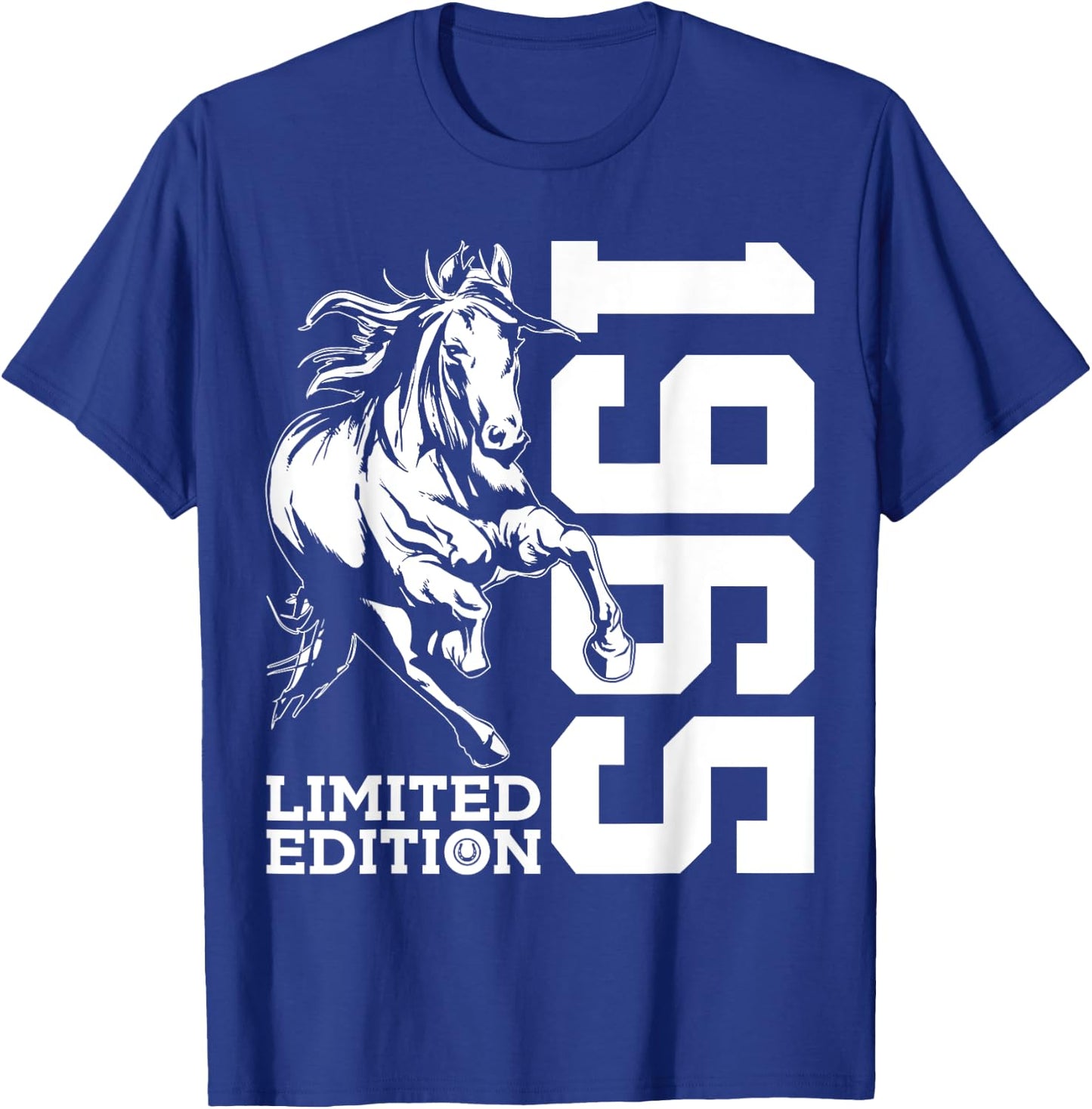 Riding 60th Birthday Horse Limited Edition 1965 Rider T-Shirt - T-Shirt | Royal