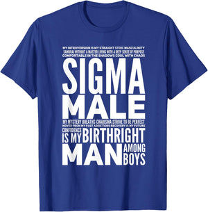 Sigma Male T-Shirt - T-Shirt | Royal
