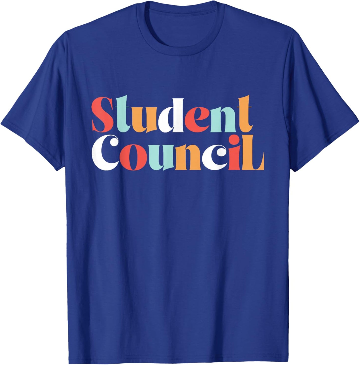 Student Council Groovy World Student Day Men Women Kids T-Shirt - T-Shirt | Royal